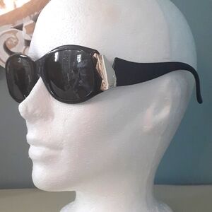 x Vintage Christian Dior 2347 90 black & gold Sunglasses